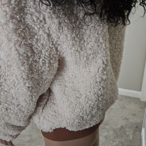 Altar'd State Cream Teddy Jacket